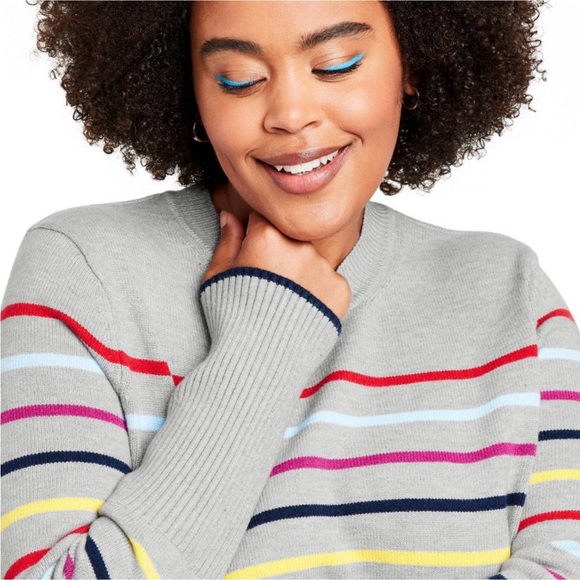 La ligne crew neck stripped sweater nwt - Picture 3 of 8